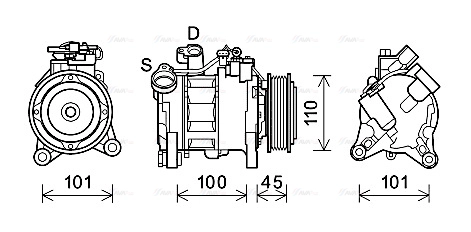 Compressor, air conditioning (BWAK499)