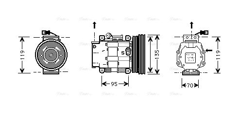 Compressor, air conditioning (FTK041)