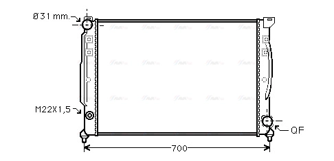 Radiator, engine cooling (AIA2110)