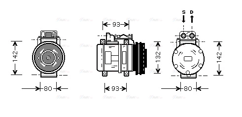 Compressor, air conditioning (MSK083)