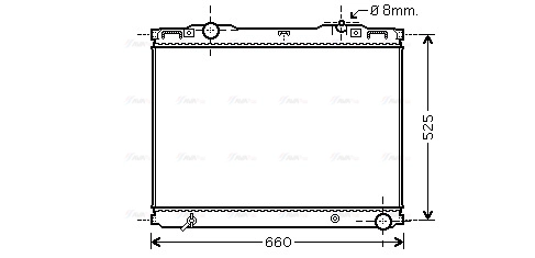 Radiator, engine cooling (KAA2133)
