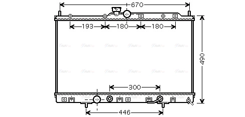 Radiator, engine cooling (MT2230)