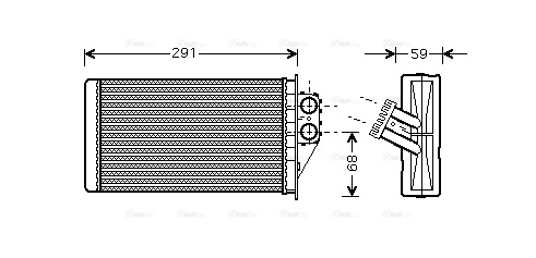 Heat Exchanger, interior heating (PEA6228)