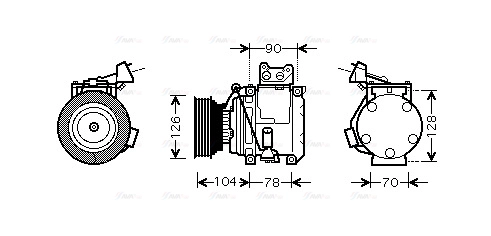 Compressor, air conditioning (TOK466)