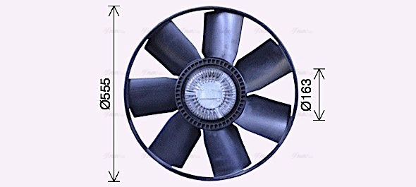 Clutch, radiator fan (IVF149)