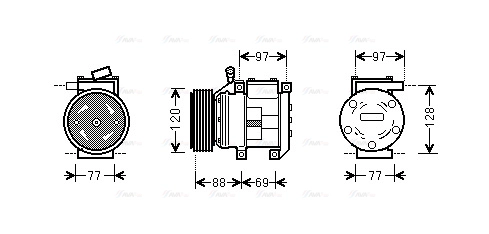 Compressor, air conditioning (KAAK117)