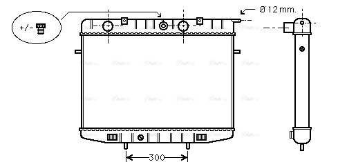 Radiator, engine cooling (OL2175)
