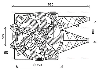 Fan, engine cooling (FT7595)