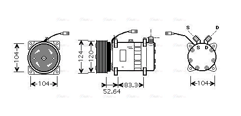 Compressor, air conditioning (ALAK095)