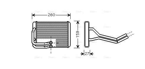 Heat Exchanger, interior heating (HY6122)