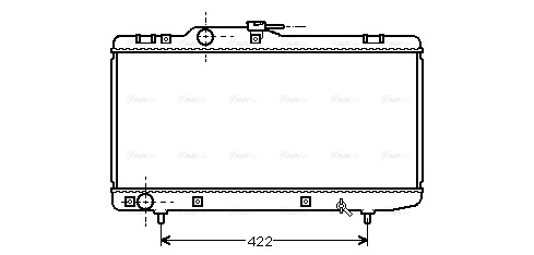Radiator, engine cooling (TO2150)