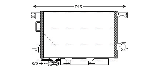Condenser, air conditioning (MSA5435D)