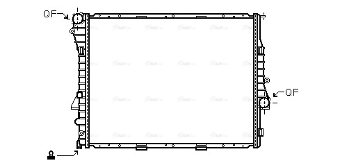 Radiator, engine cooling (BW2302)