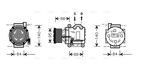 Compressor, air conditioning (AUAK157)