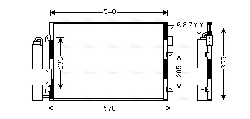 Condenser, air conditioning (RT5376D)