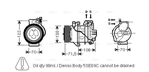 Compressor, air conditioning (MCAK008)