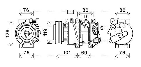 Compressor, air conditioning (KAAK279)