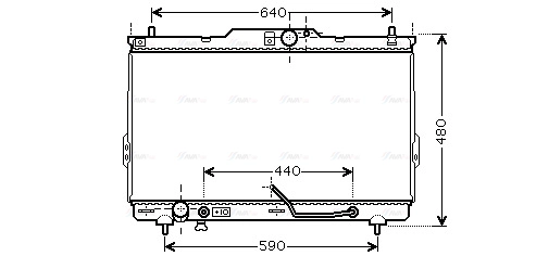 Radiator, engine cooling (HY2114)