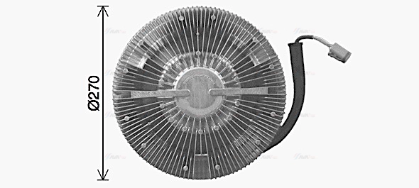Clutch, radiator fan (SCC077)