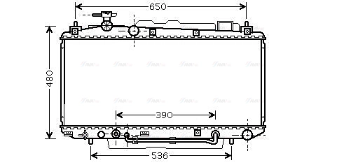Radiator, engine cooling (TO2300)