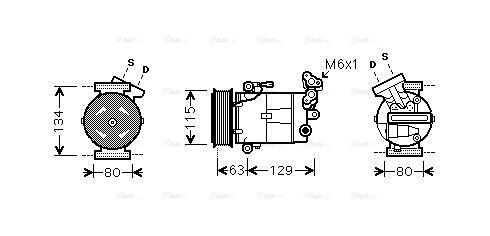 Compressor, air conditioning (RTAK384)