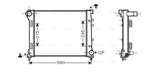 Radiator, engine cooling (FTA2346)
