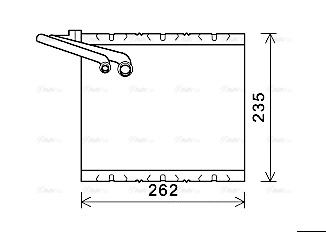 Evaporator, air conditioning (VOV157)