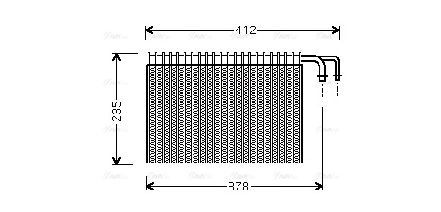 Evaporator, air conditioning (BWV268)