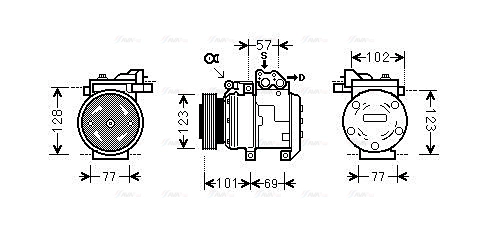 Compressor, air conditioning (KAK146)