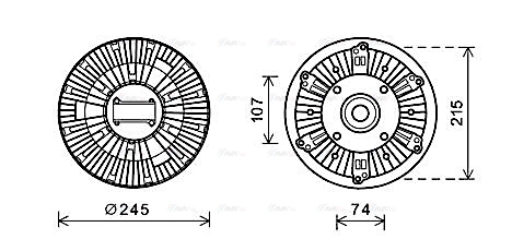 Clutch, radiator fan (IVC115)