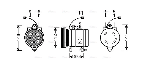 Compressor, air conditioning (HYK013)