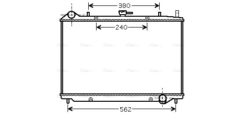 Radiator, engine cooling (OL2456)