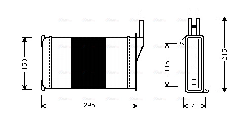 Heat Exchanger, interior heating (FD6098)