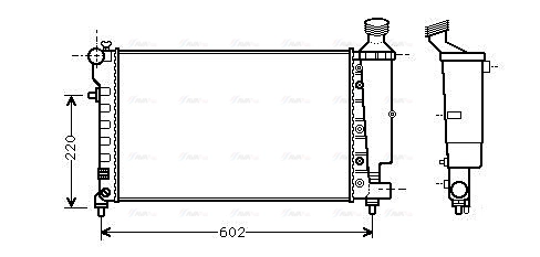 Radiator, engine cooling (PEA2262)