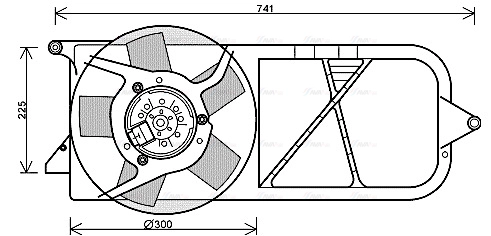Fan, engine cooling (OL7537)