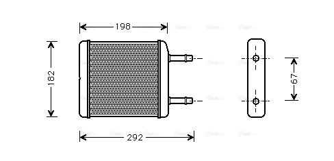 Heat Exchanger, interior heating (DWA6024)