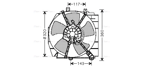 Fan, engine cooling (MZ7513)