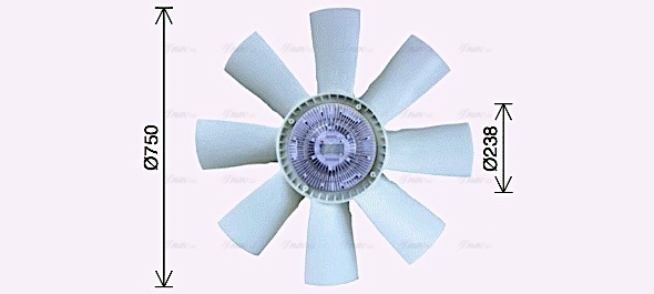 Clutch, radiator fan (SCF056)