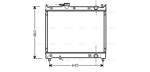 Radiator, engine cooling (SZA2015)