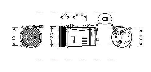 Compressor, air conditioning (AIK003)