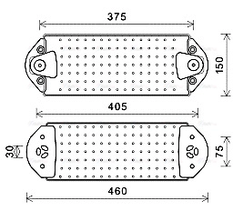 Oil Cooler, engine oil (VL3078)