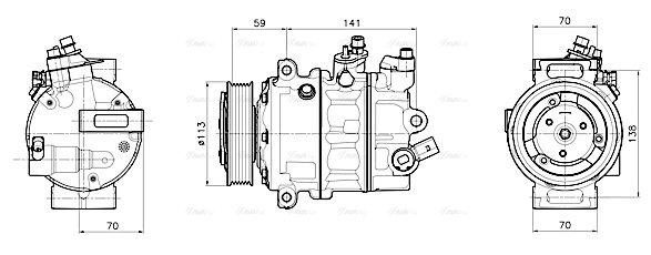 Compressor, air conditioning (VNAK446)