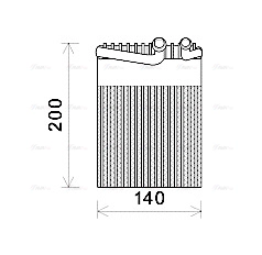 Evaporator, air conditioning (MSV554)