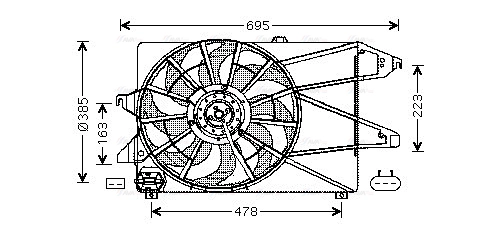 Fan, engine cooling (FD7504)