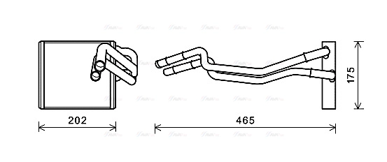 Heat Exchanger, interior heating (FDA6463)