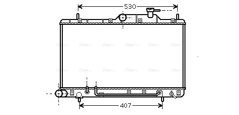 Radiator, engine cooling (HYA2086)