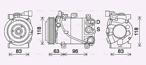 Compressor, air conditioning (KAK282)