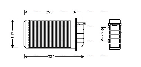 Heat Exchanger, interior heating (FT6183)