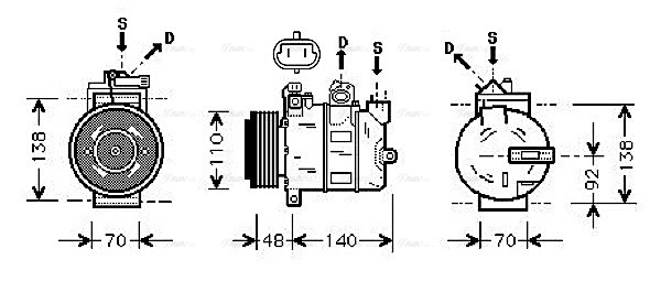 Compressor, air conditioning (OLAK356)