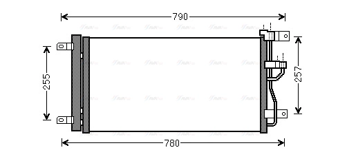 Condenser, air conditioning (OLA5612D)